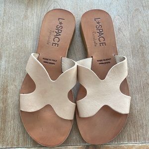L*Space tan sandals, size 6.5